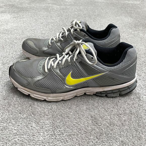 Nike Zoom Flywire Structure 14 Running Shoes Mens 11.5 Silver Gray Athletic Gym - Picture 2 of 16
